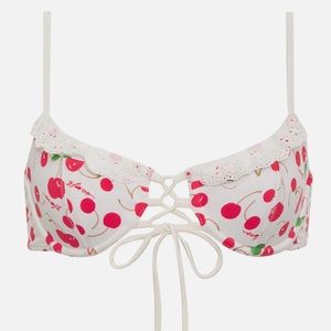 *SOLD* Frankies Bikinis x Sydney Sweeney Cherry Bikini Top